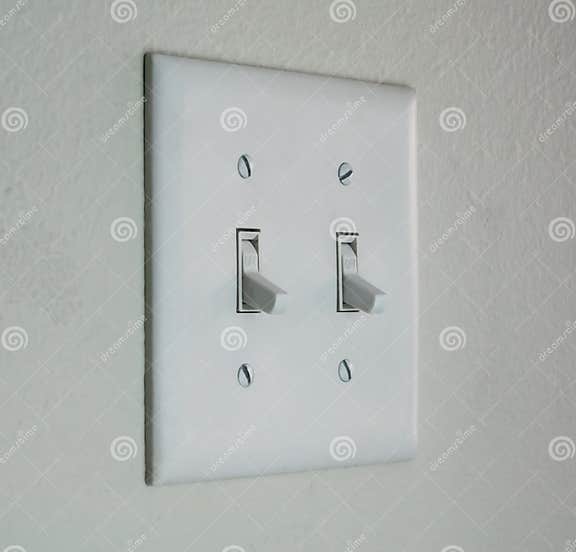 Double Light Switch Plate stock photo. Image of wall 14839668