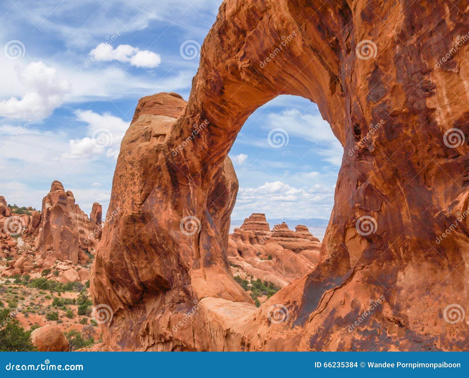 double o arch, arches national park, utah, usa