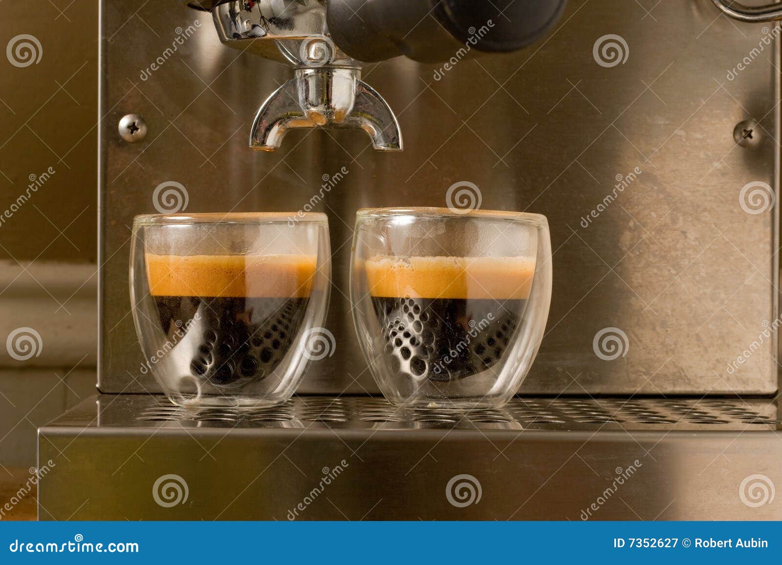 Double Shot Of Espresso Stock Photo - Download Image Now