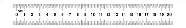 Double Sided Ruler 20 Centimeter or 200 Mm. Value Division 0.5 Mm ...