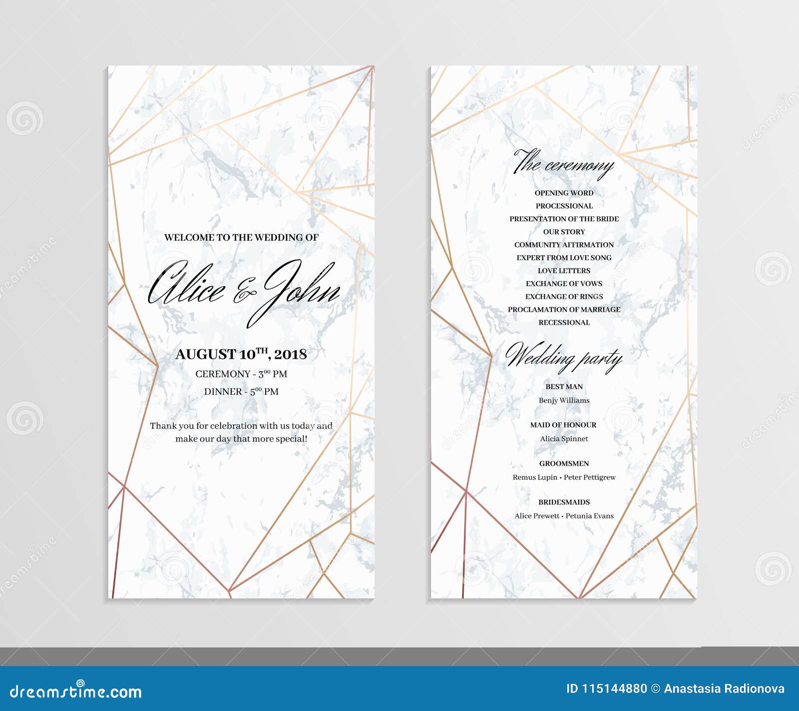 Free Wedding Program Template Download from thumbs.dreamstime.com