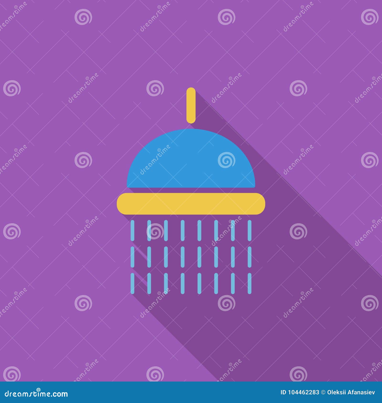 Douche vector illustratie. Illustration of vlak, ruimte 104462283