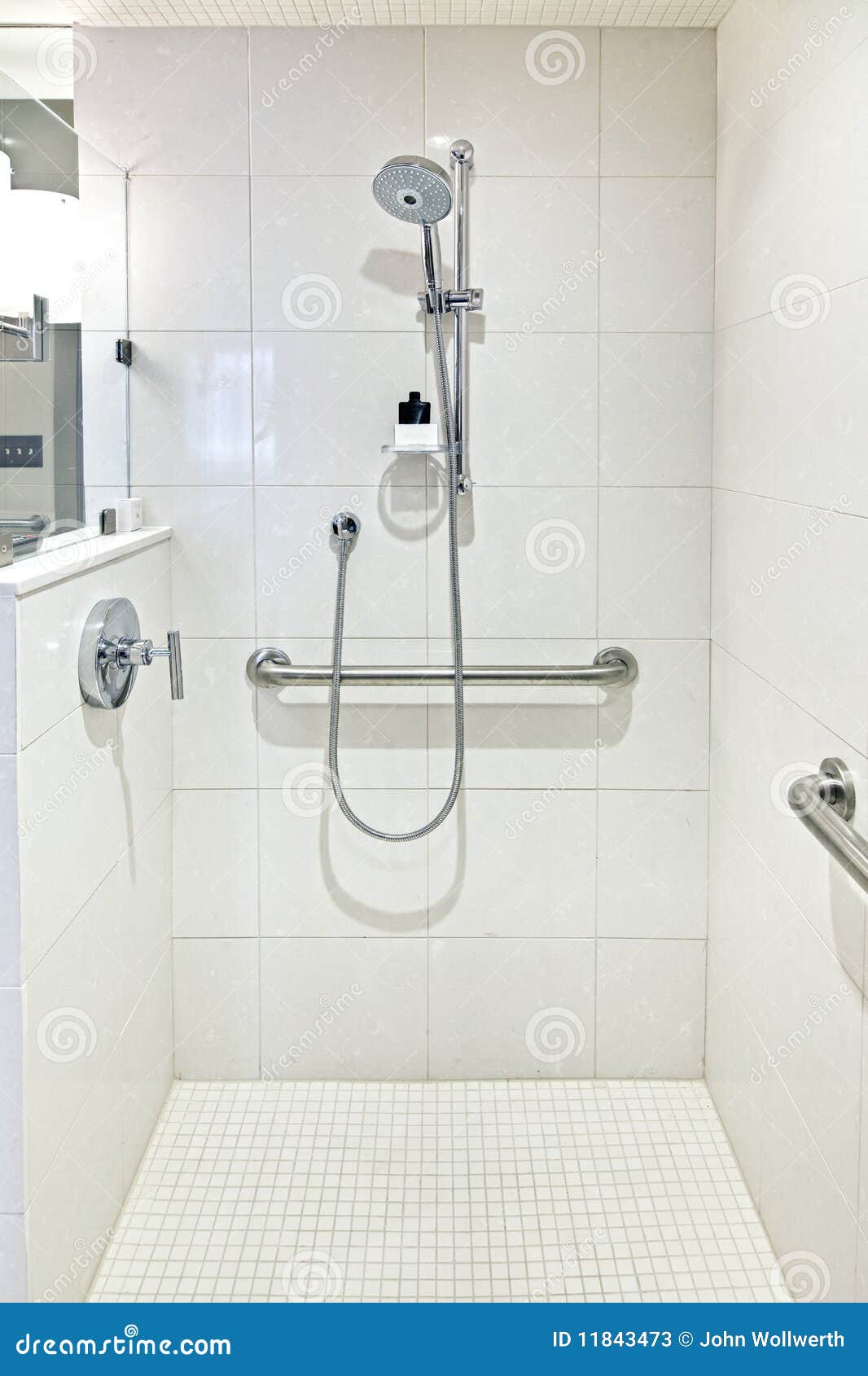 Douche de luxe image stock. Image du propre, personne 11843473