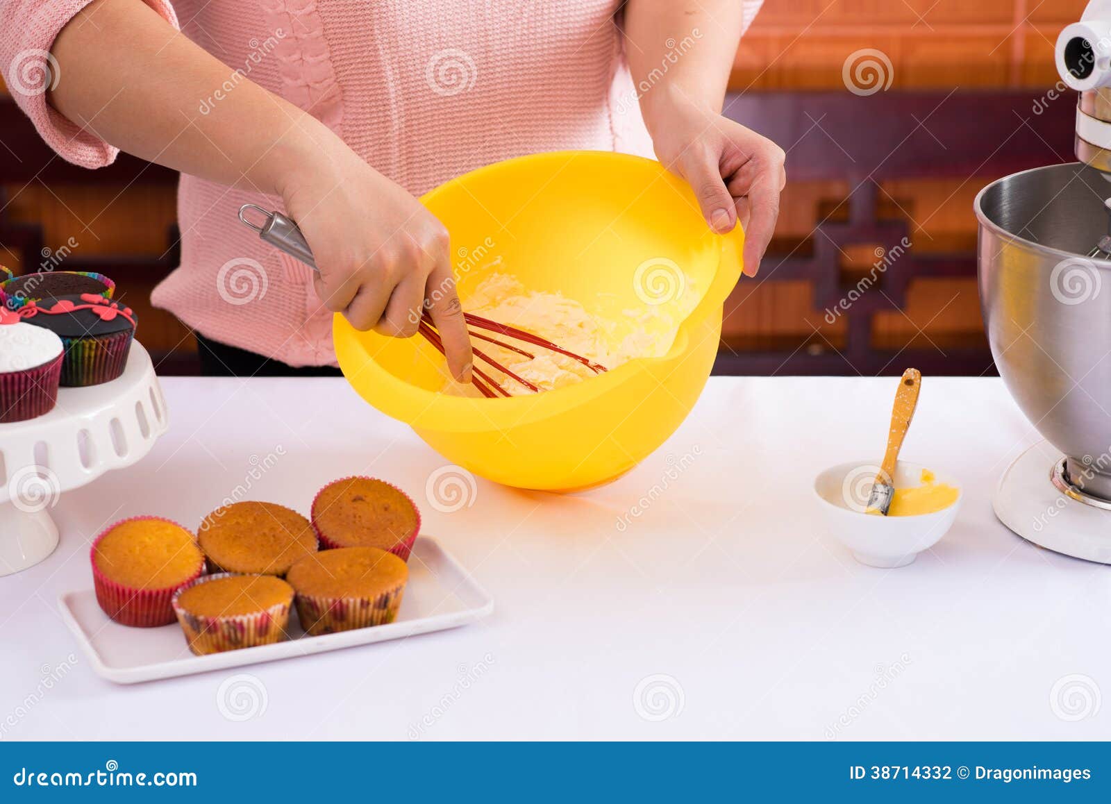 Dough beating stock photo. Image of equipment, chef, hands 38714332