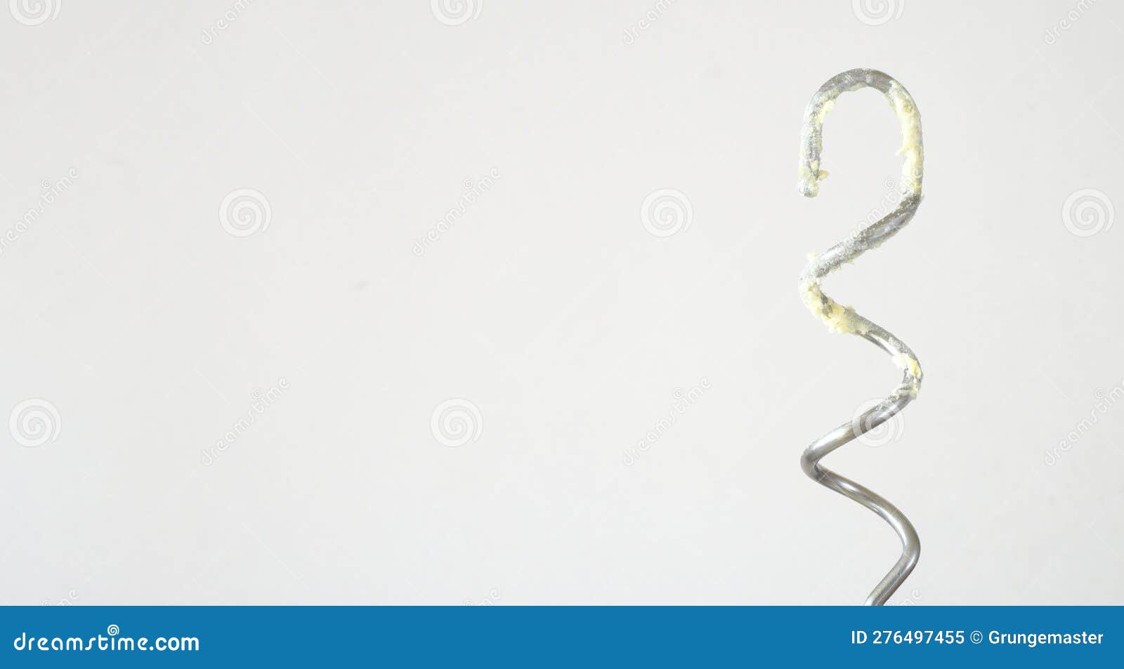 Dough Hooks with Cake Mixture, Cooking, Baking, Culinary Concept