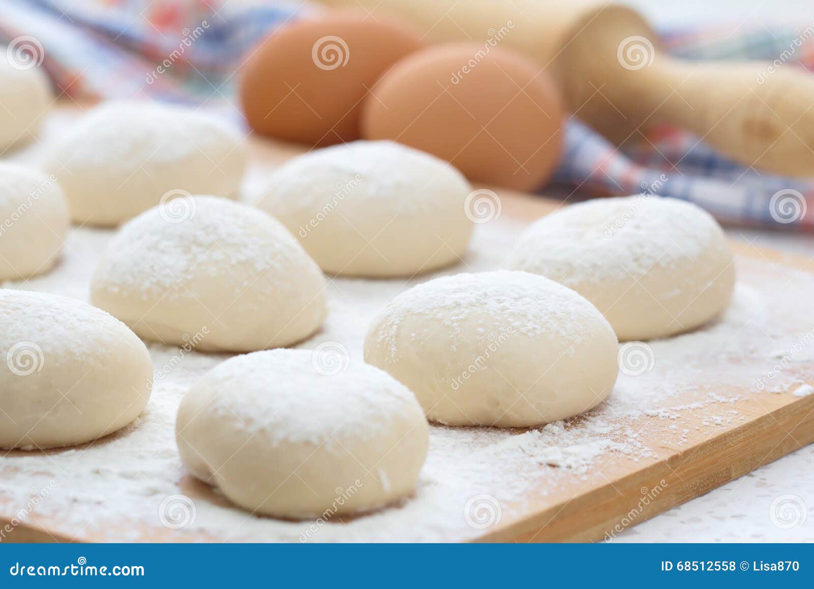 Dough Made for Cooking Pastries Stock Photo Image of cake, ball 68512558