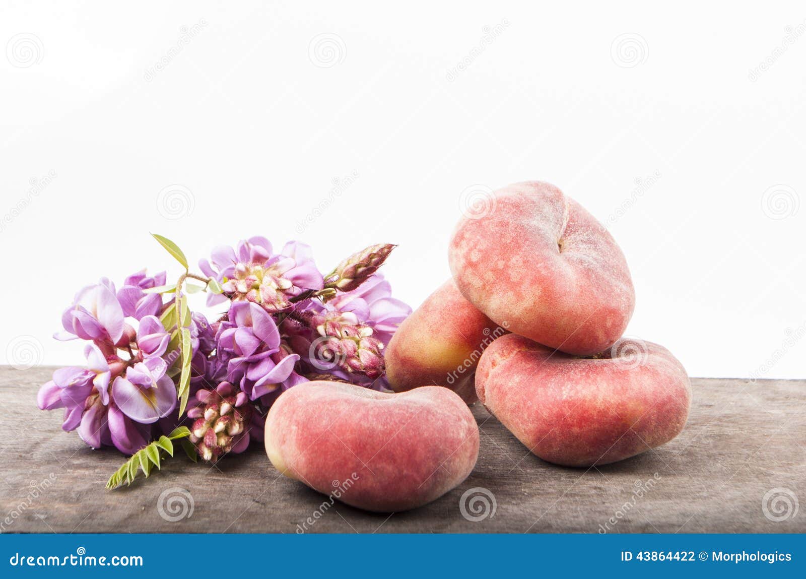 Doughnut Peaches stock photo. Image of centered, cooking 43864422