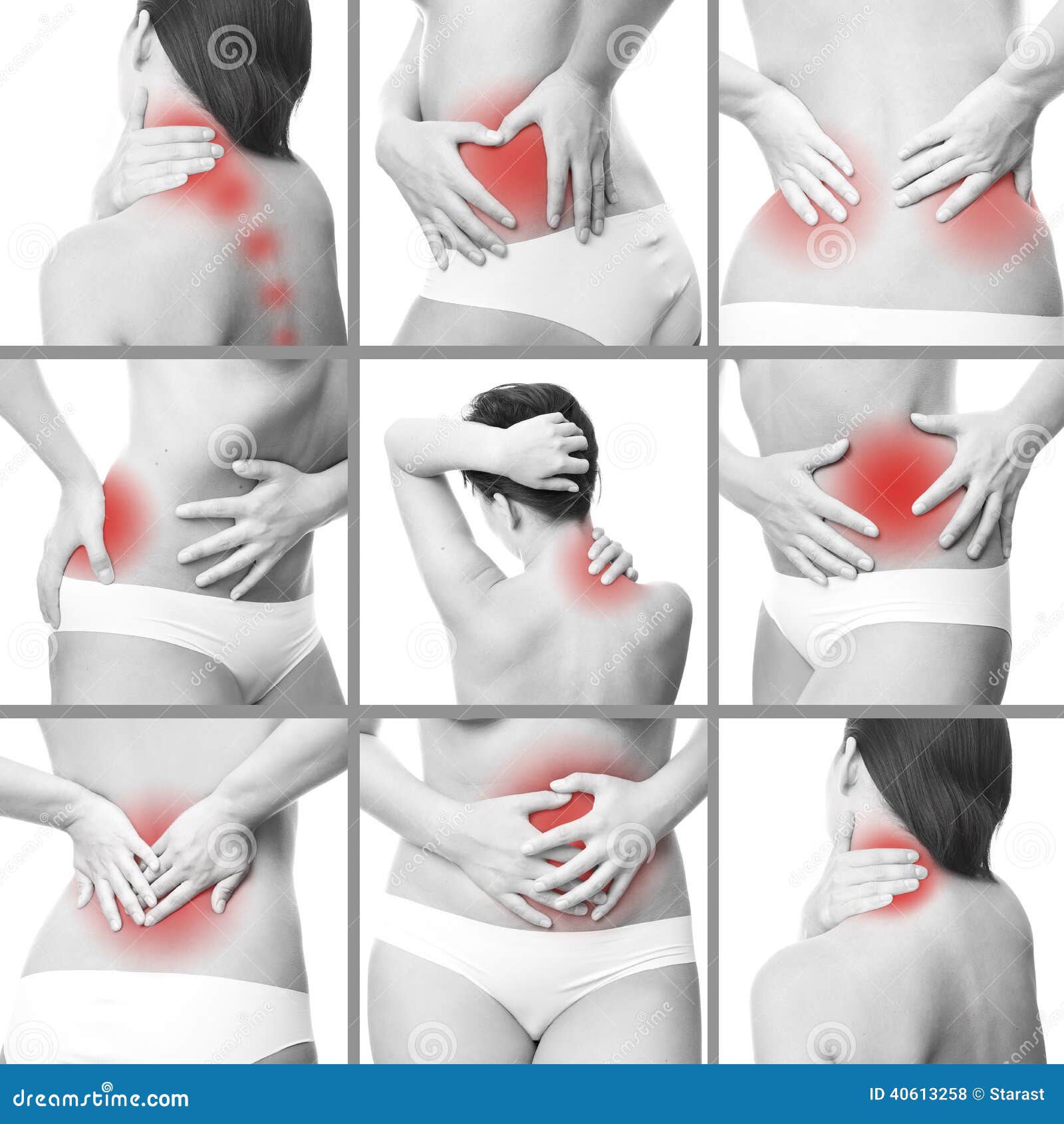 Douleur Dans Le Corps D Une Femme Photo Stock Image Du Corps Dans 40613258