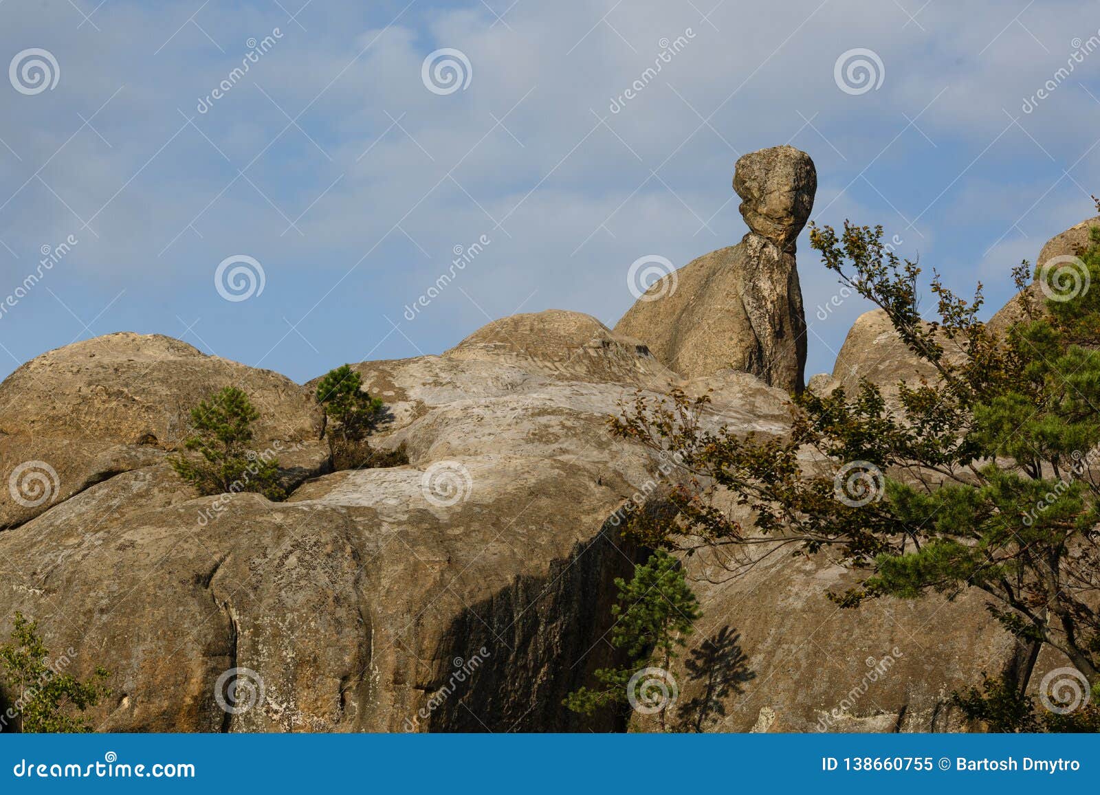 dovbush rocks in bubnyshche , carpathian mountains, ukraine