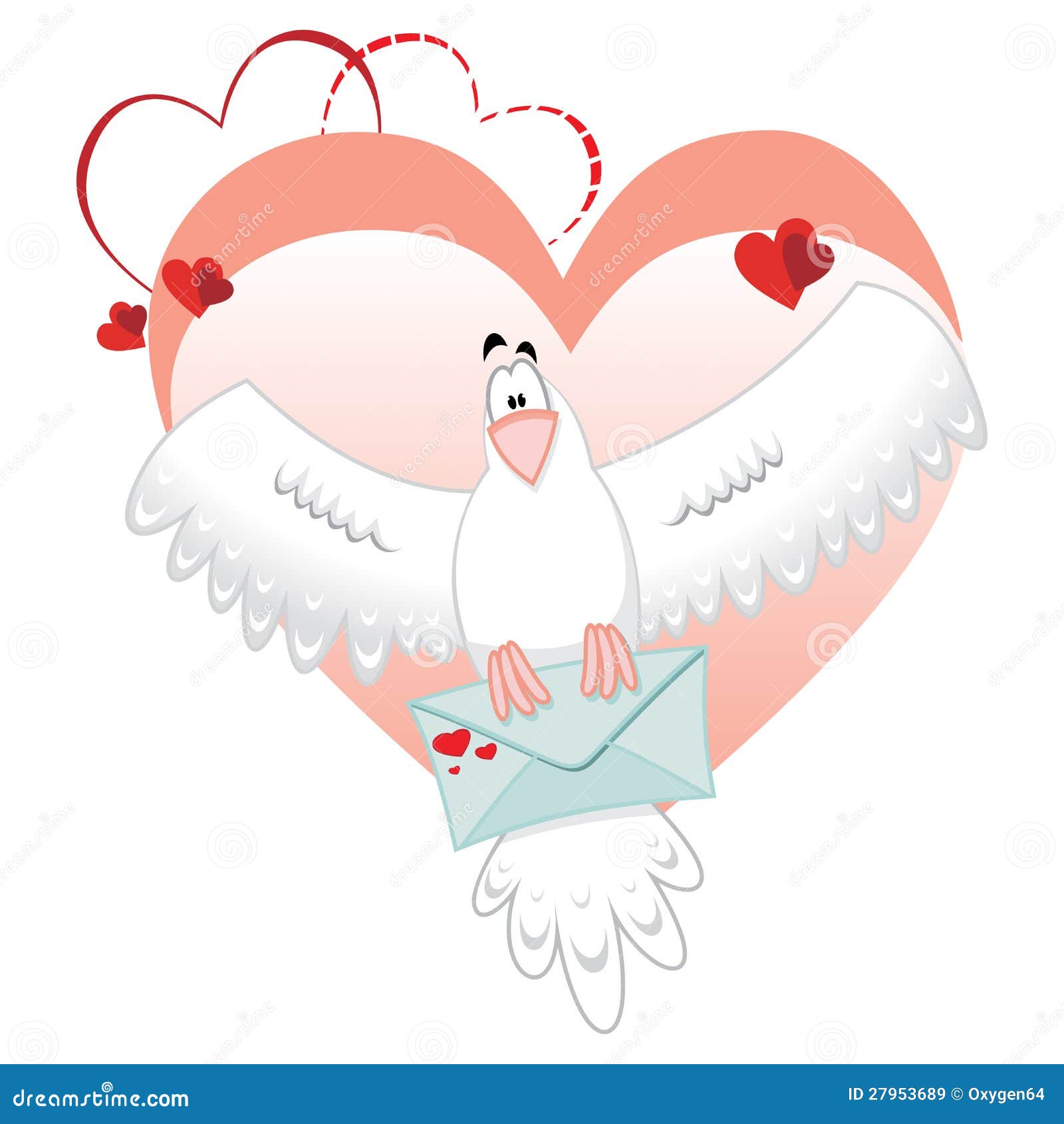 Dove mail stock vector. Illustration of mail, isolated 27953689