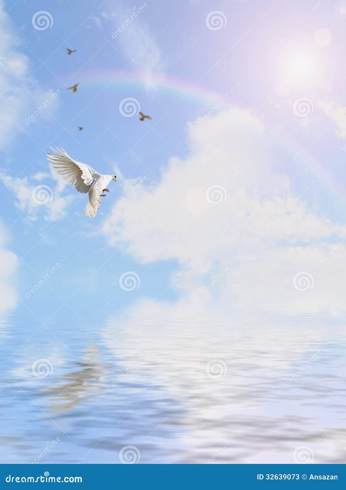 Dove in the sky stock image. Image of beak, symbols, angle - 32639073