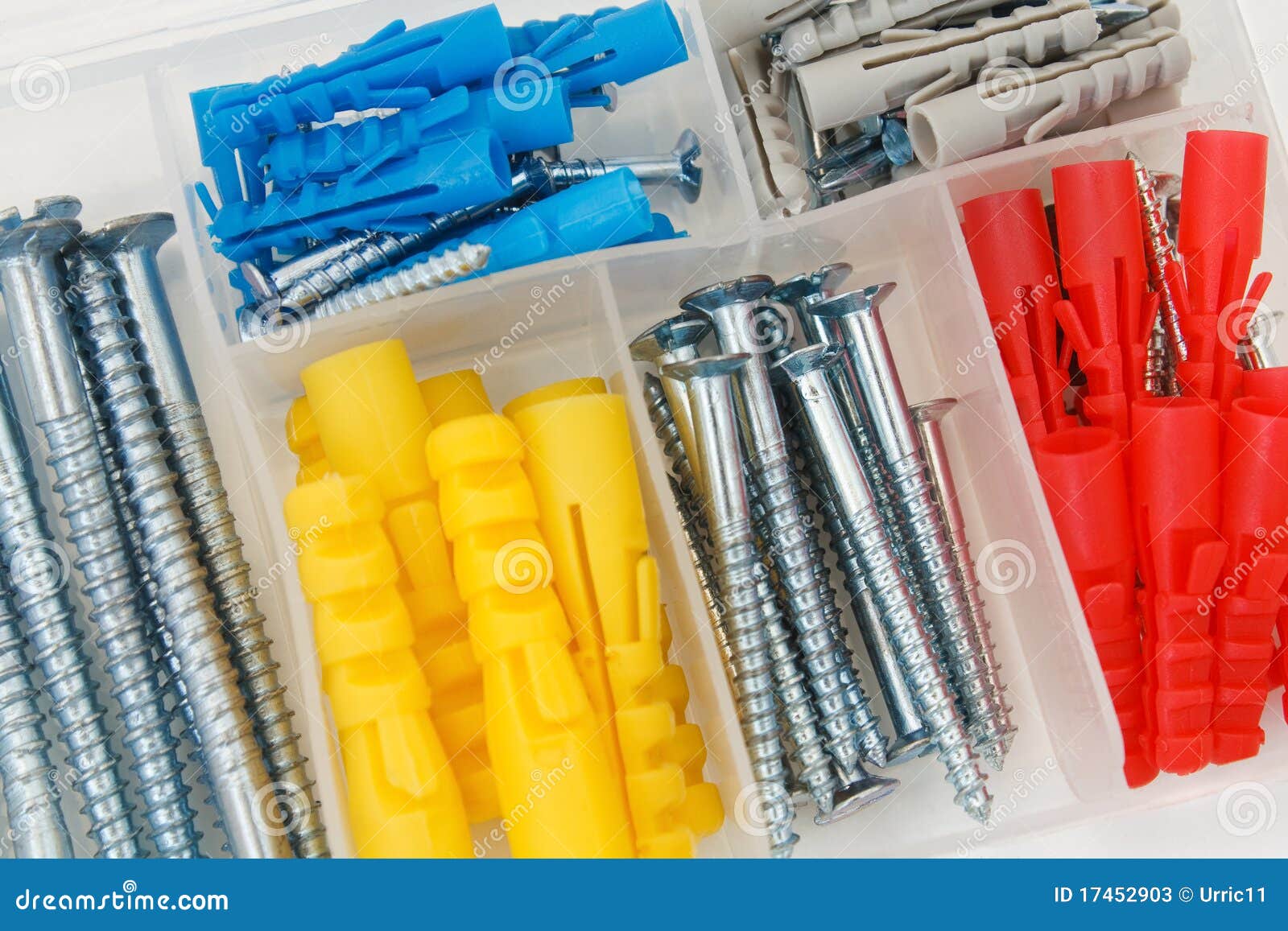 Dowels and screws stock image. Image of shiny, silver 17452903