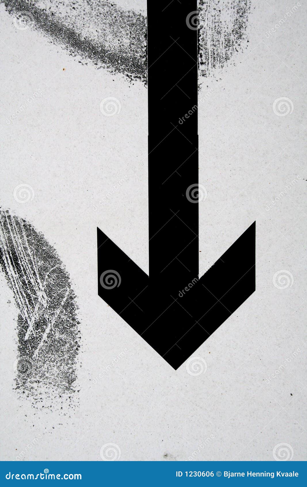 Down arrow stock photo. Image of urban, direction, white - 1230606