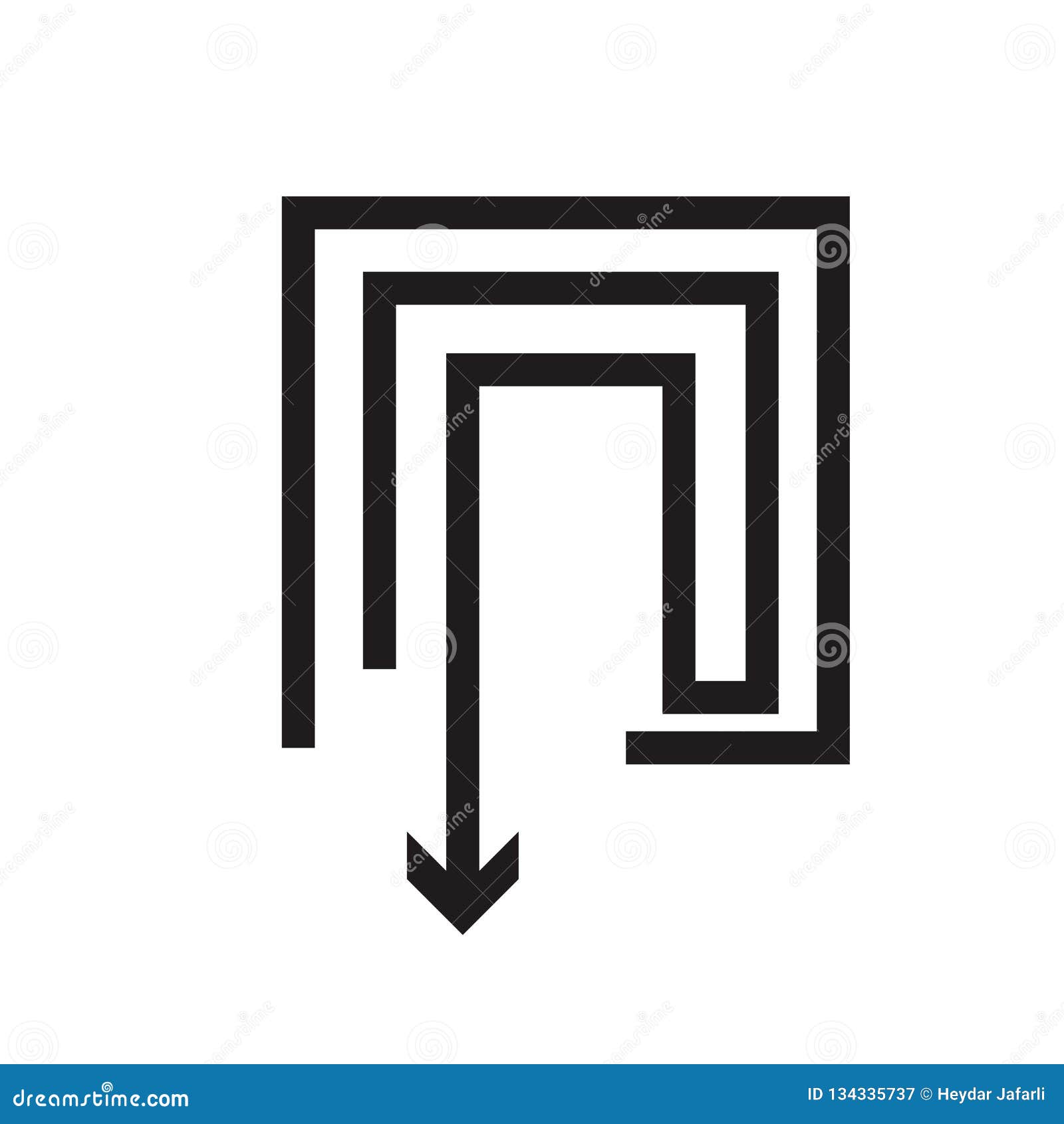 Down Arrow Icon Vector Sign And Symbol Isolated On White Down Arrow Icon Vector Sign And Symbol Isolated On White