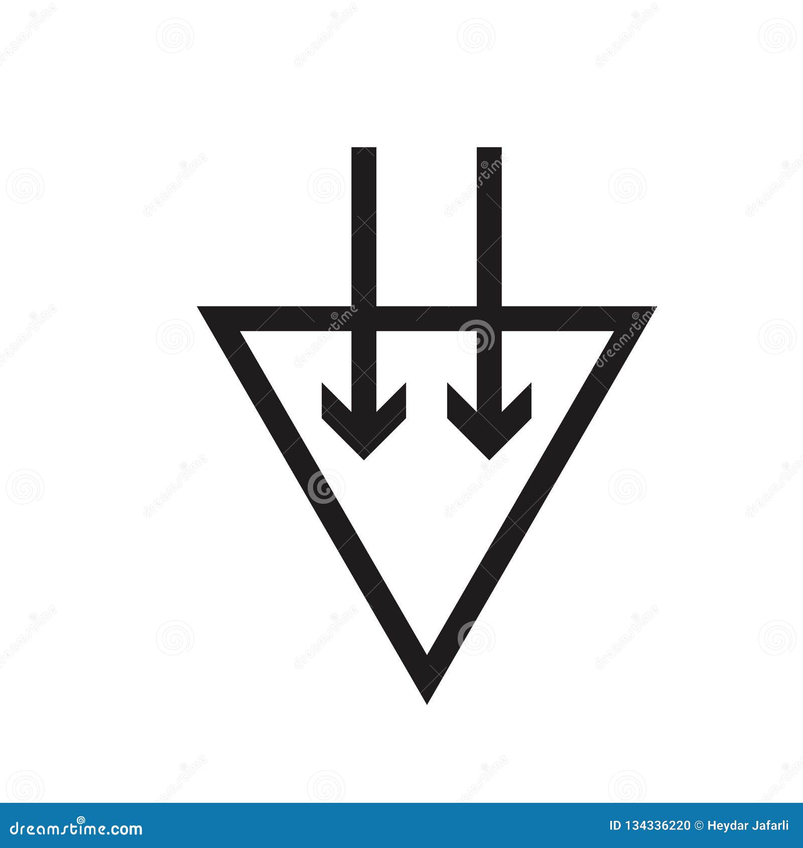 Down Arrow Icon Vector Sign And Symbol Isolated On White Down Arrow Icon Vector Sign And Symbol Isolated On White