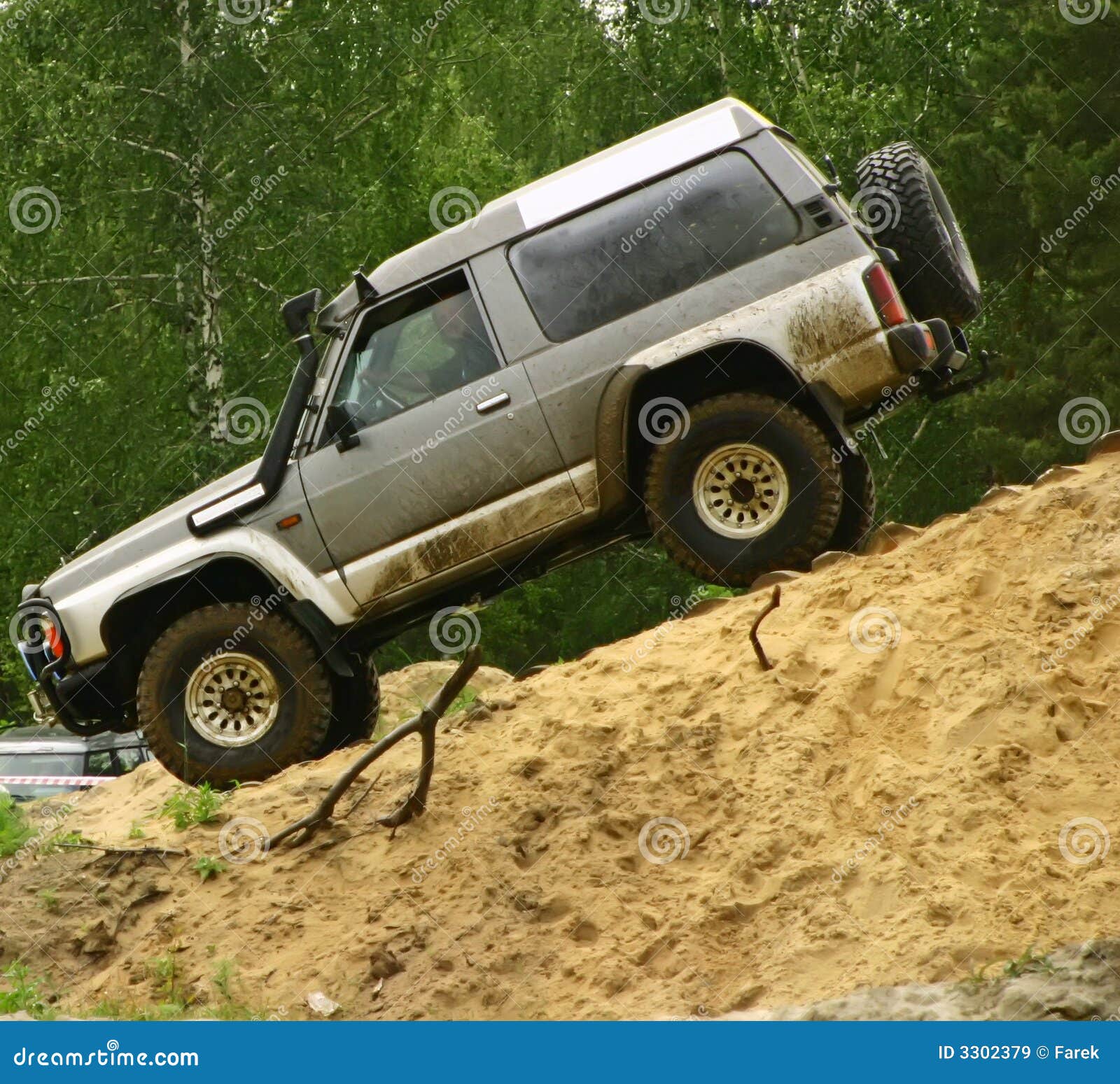 Downhill stock image. Image of exploration, mitsubishi 3302379