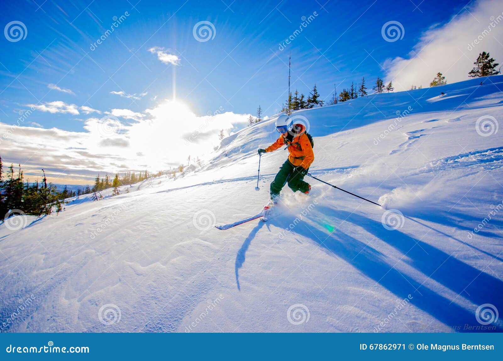 Downhill/Alpine skiing editorial photo. Image of peak 67862971