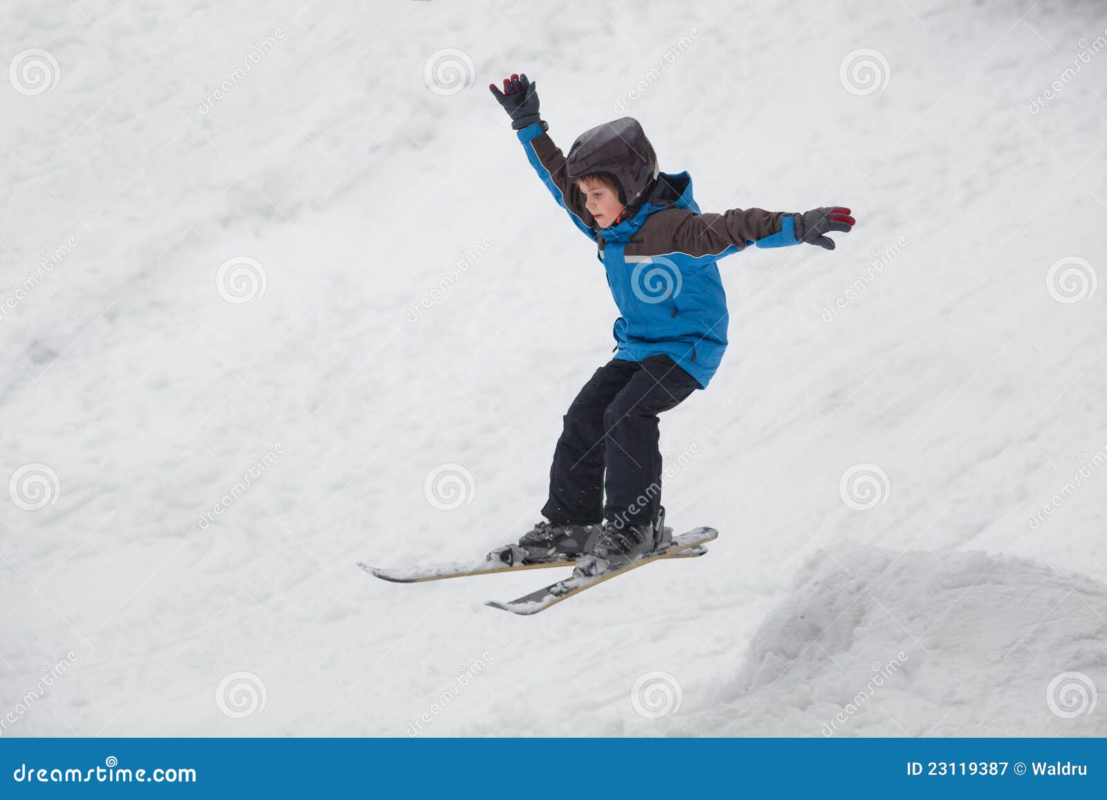 Downhill ski jump stock image. Image of carefree, cute 23119387