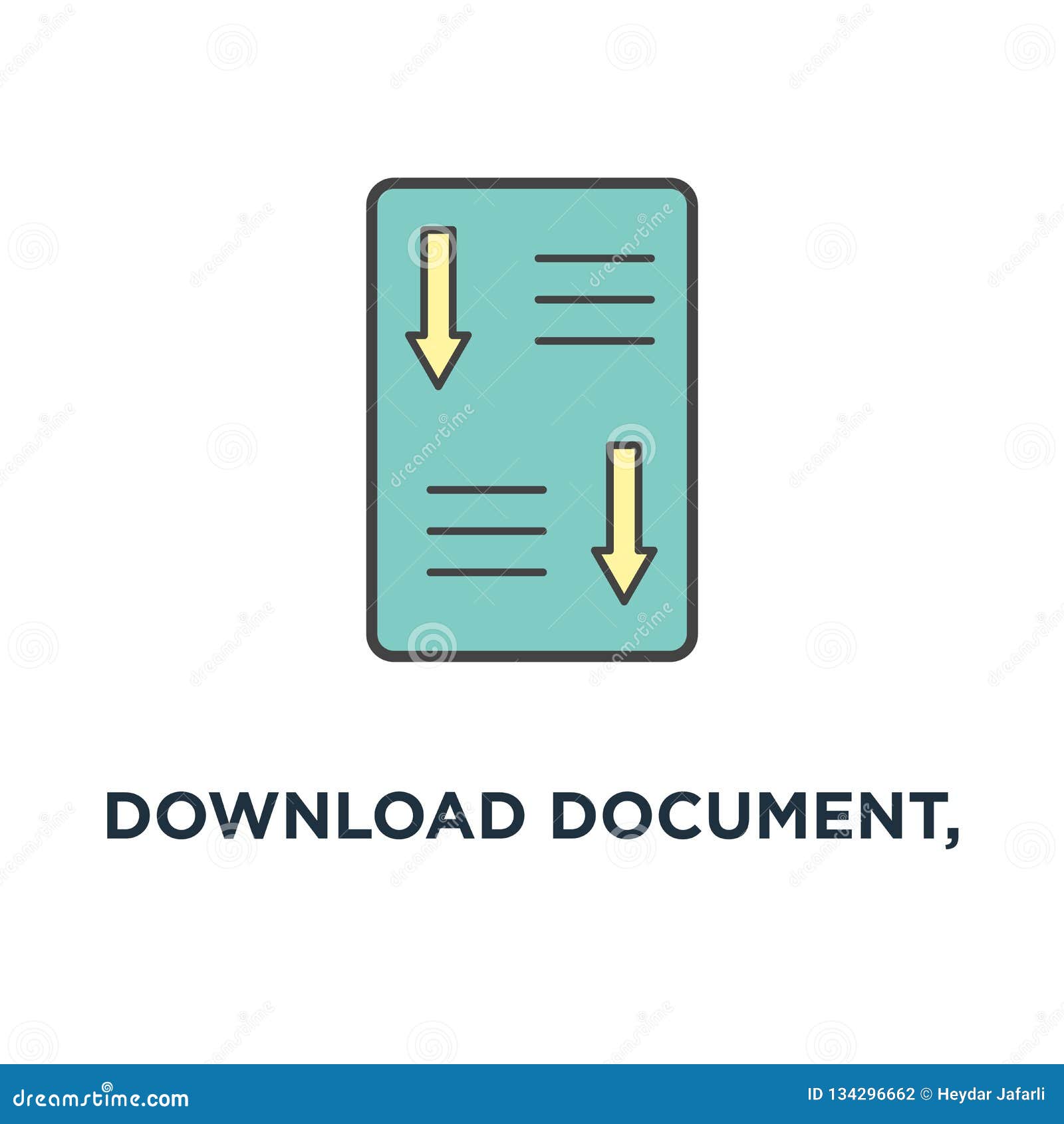 Download Document, White Paper Icon. Ico Main Investment Document