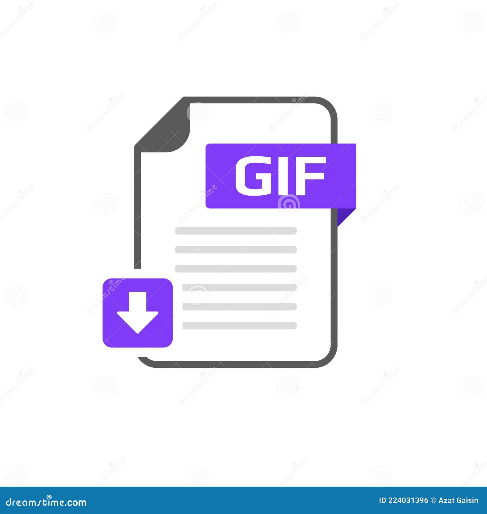 Gif, extension, file, format, type, animation, document icon icon - Download  on Iconfinder