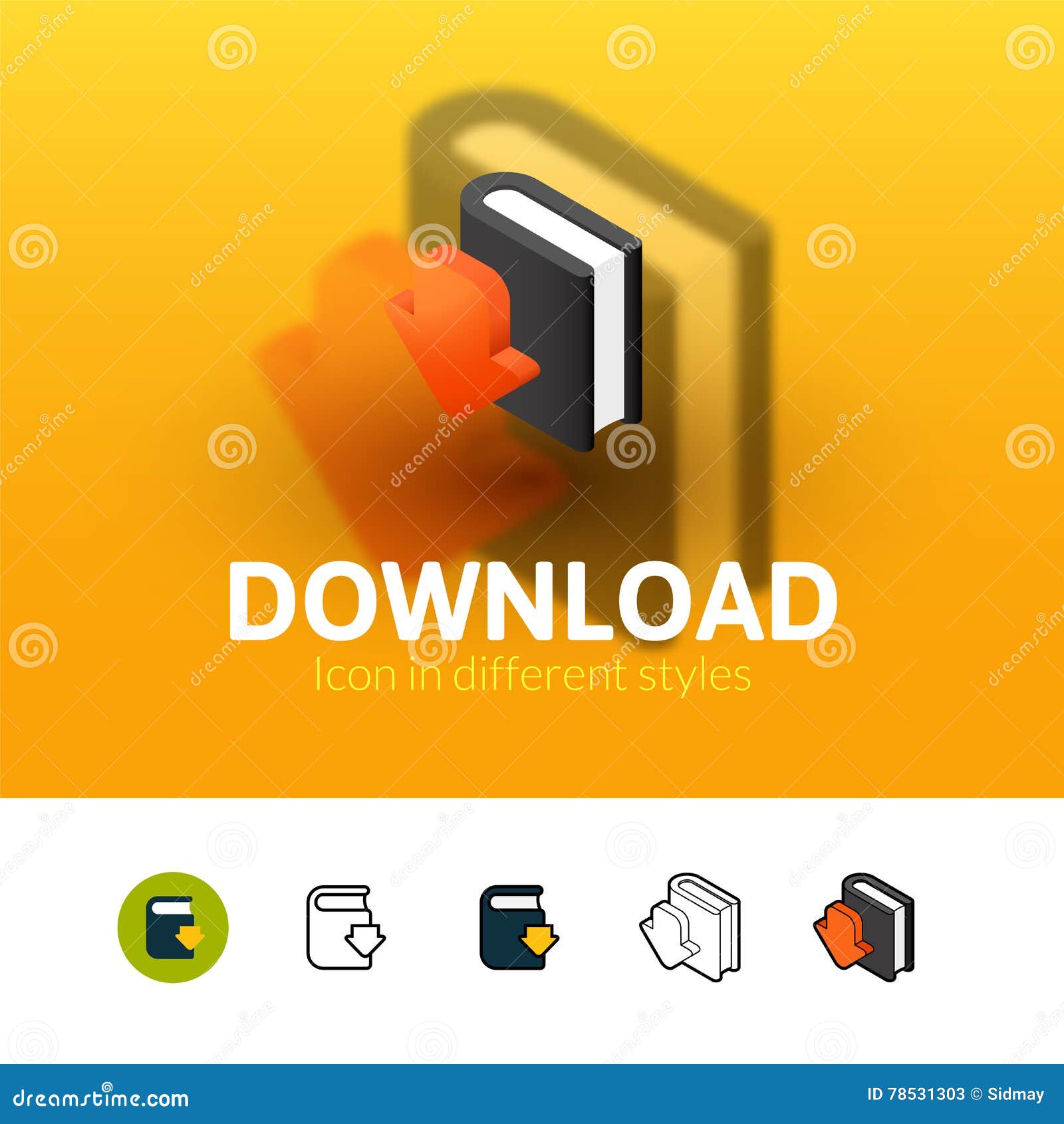 download icon in different style