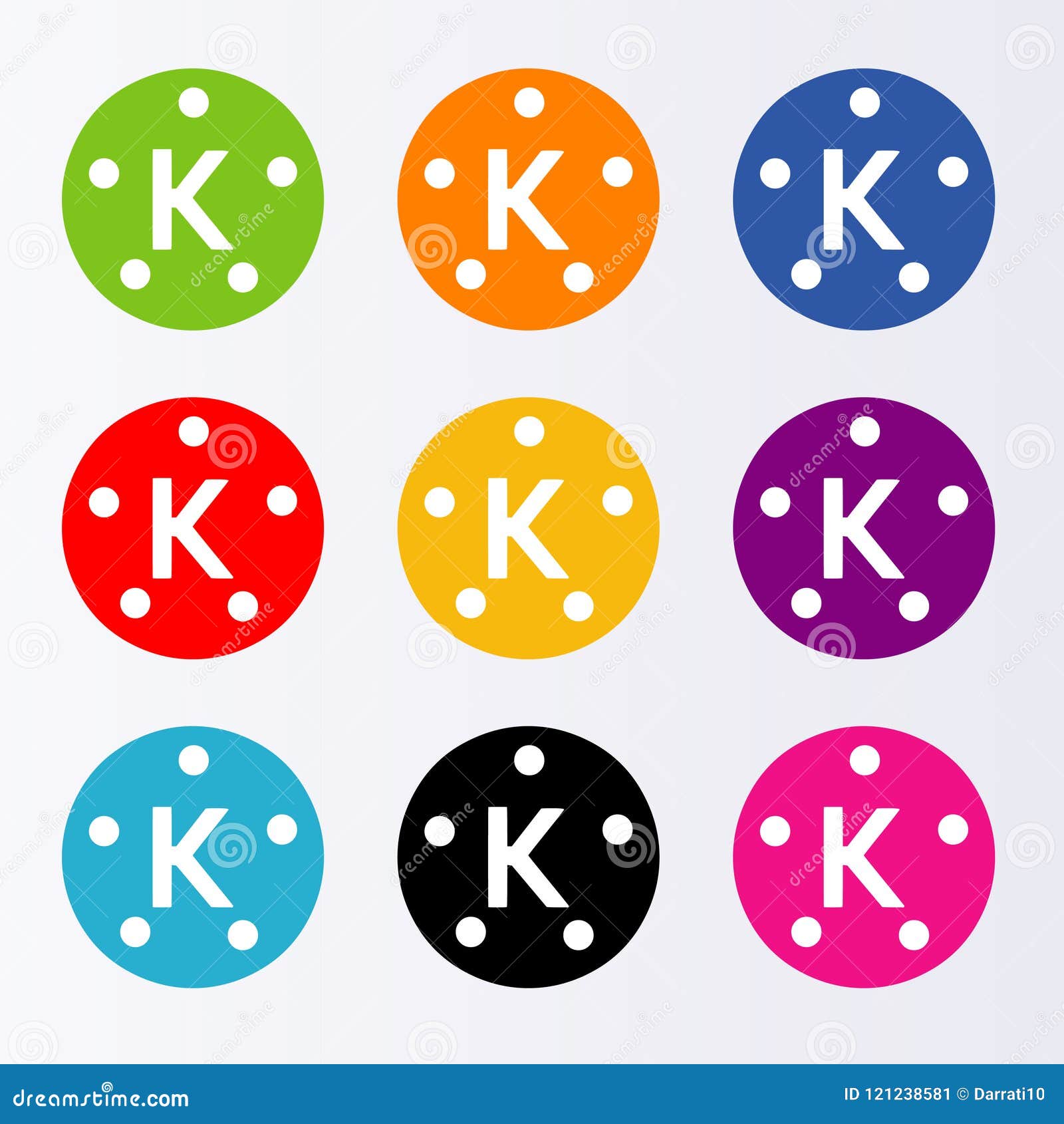 Logo Kine master stock vector. Illustration of kinemaster - 121238581
