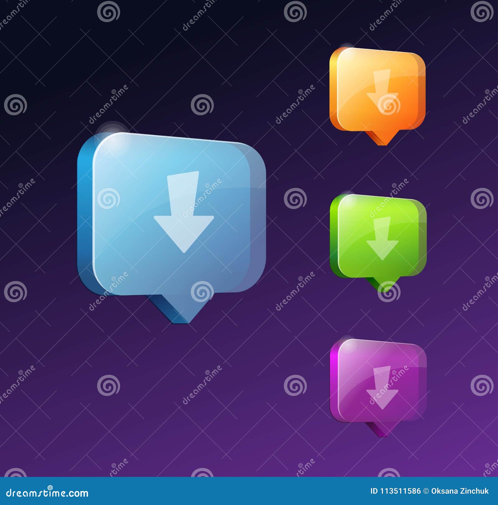 Download Web Buttons for Website or App Stock Vector Illustration of