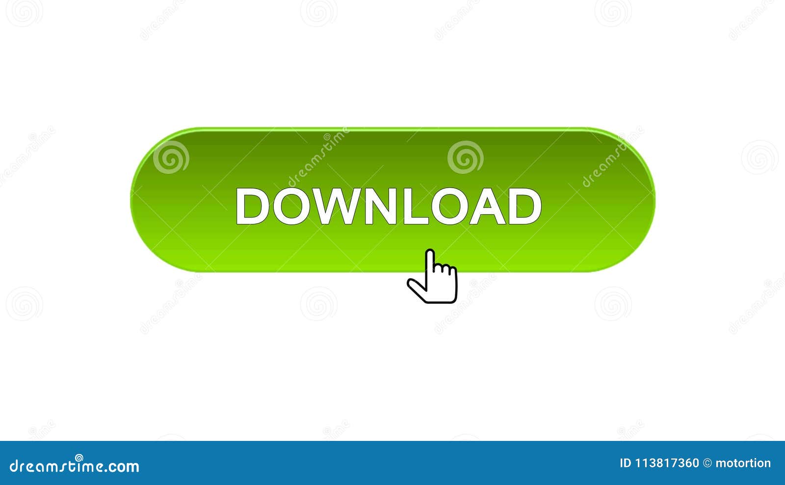 Download Web Interface Button Clicked With Mouse Cursor Green Color Design Stock Illustration Illustration Of Media Click 113817360