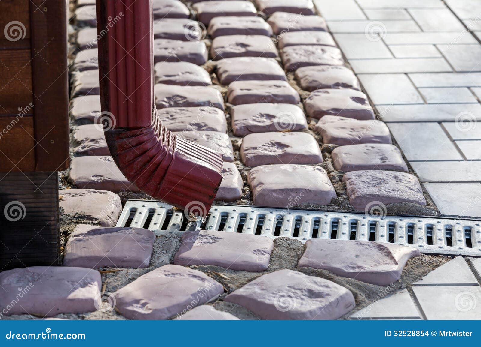 Downspout stock photo. Image of angle, steel, closeup 32528854