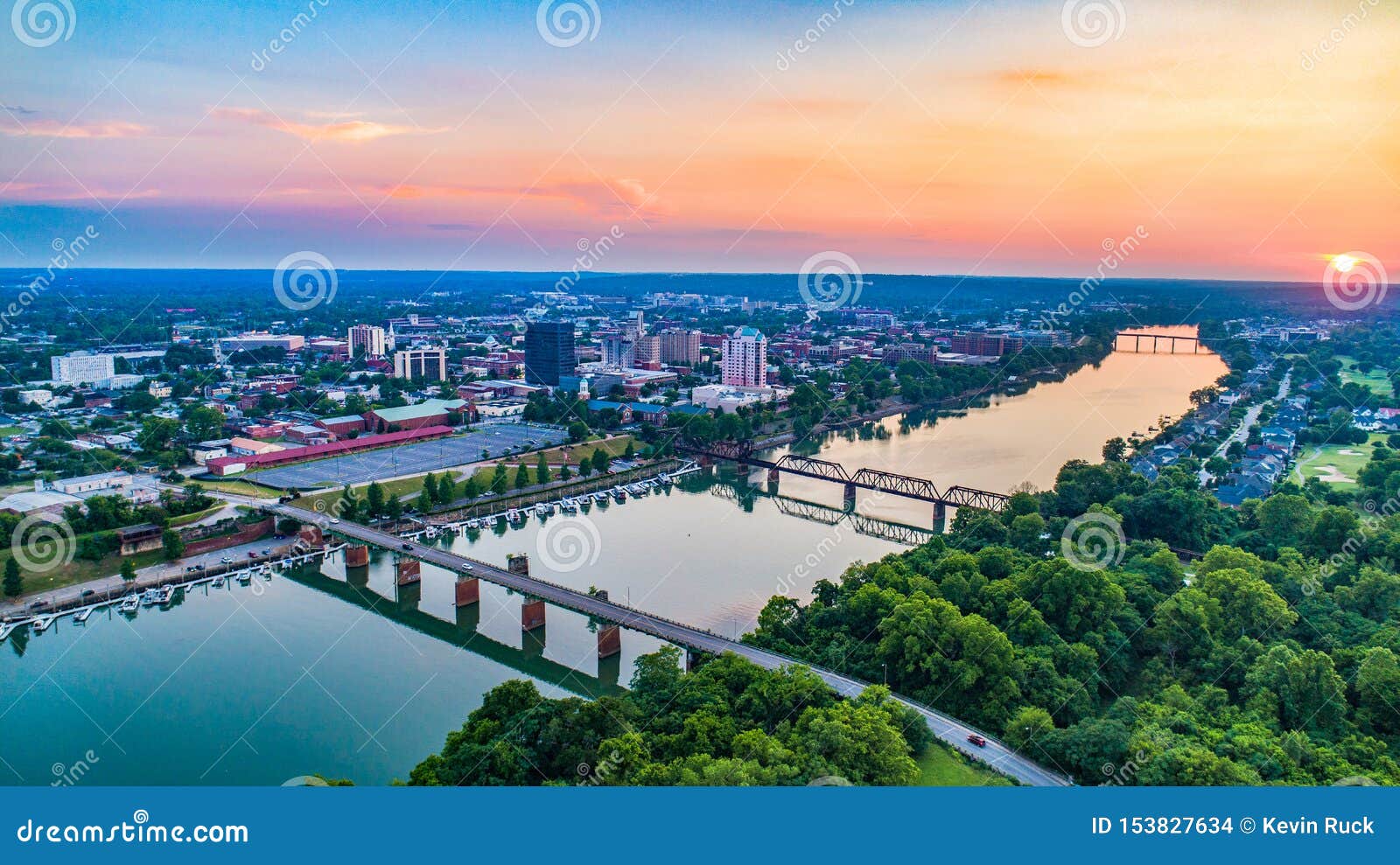 Downtown Augusta, Georgia, USA Skyline Stock Photo - Image of georgia ...