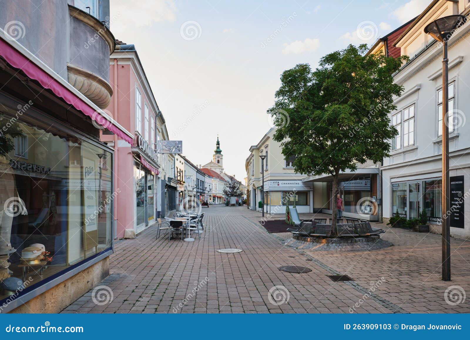 Downtown of Bruck an Der Leitha Editorial Stock Photo - Image of street