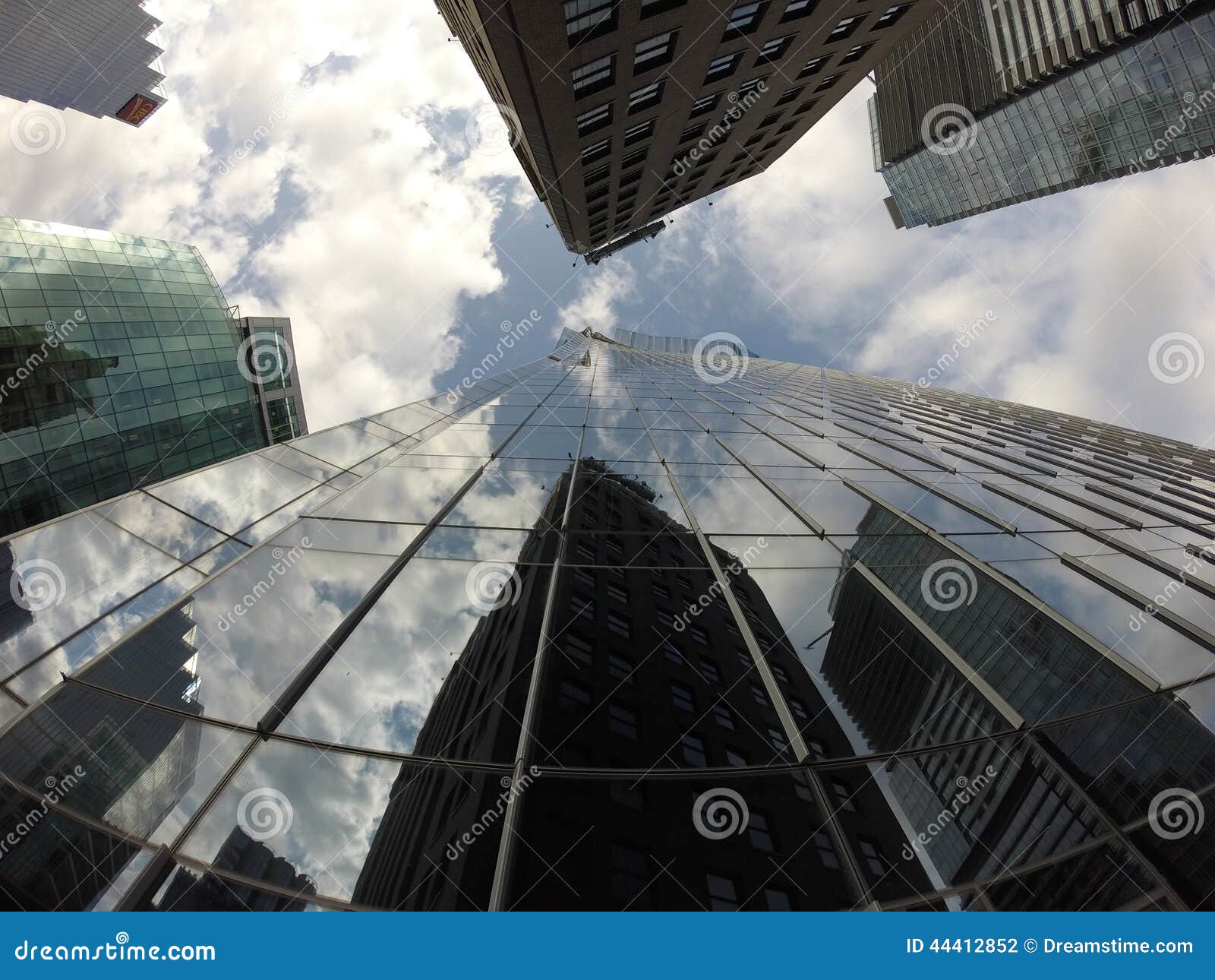 Downtown Buildings Vancouver. Glass Buildings. Stock Photo Image of