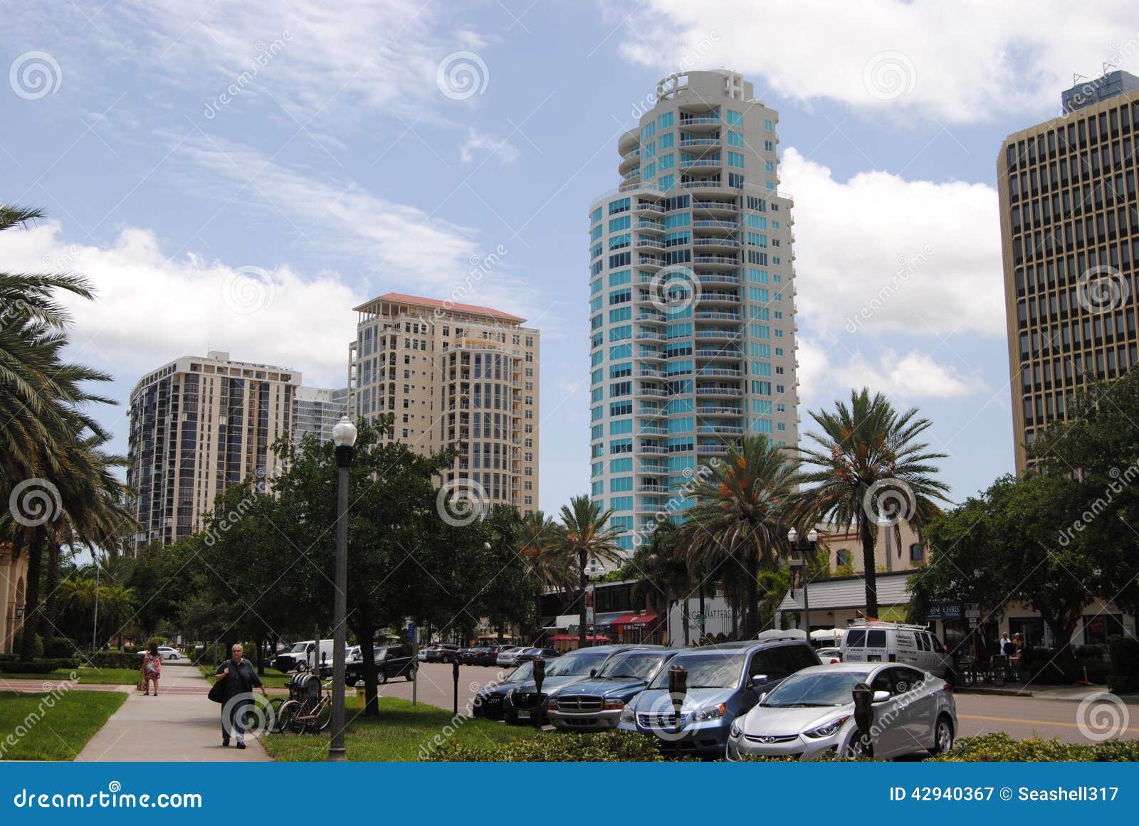Downtown Clearwater Florida Editorial Photography Image of district