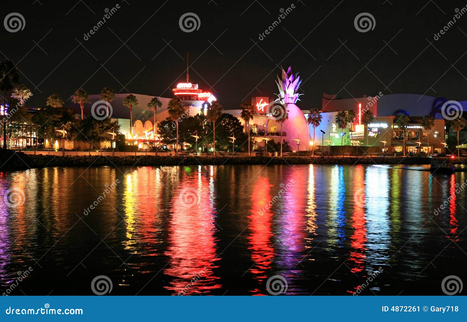 Downtown Disney in Orlando editorial photo. Image of night 4872261