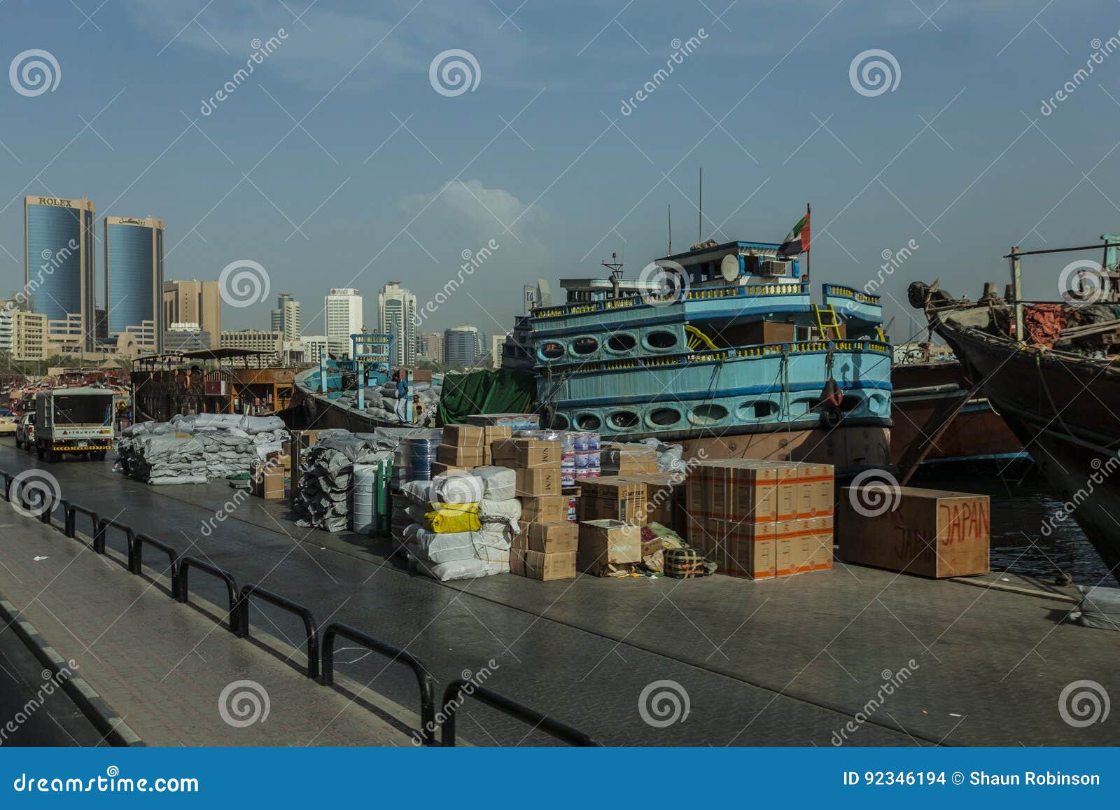Merchant ships editorial stock image. Image of trade 92346194
