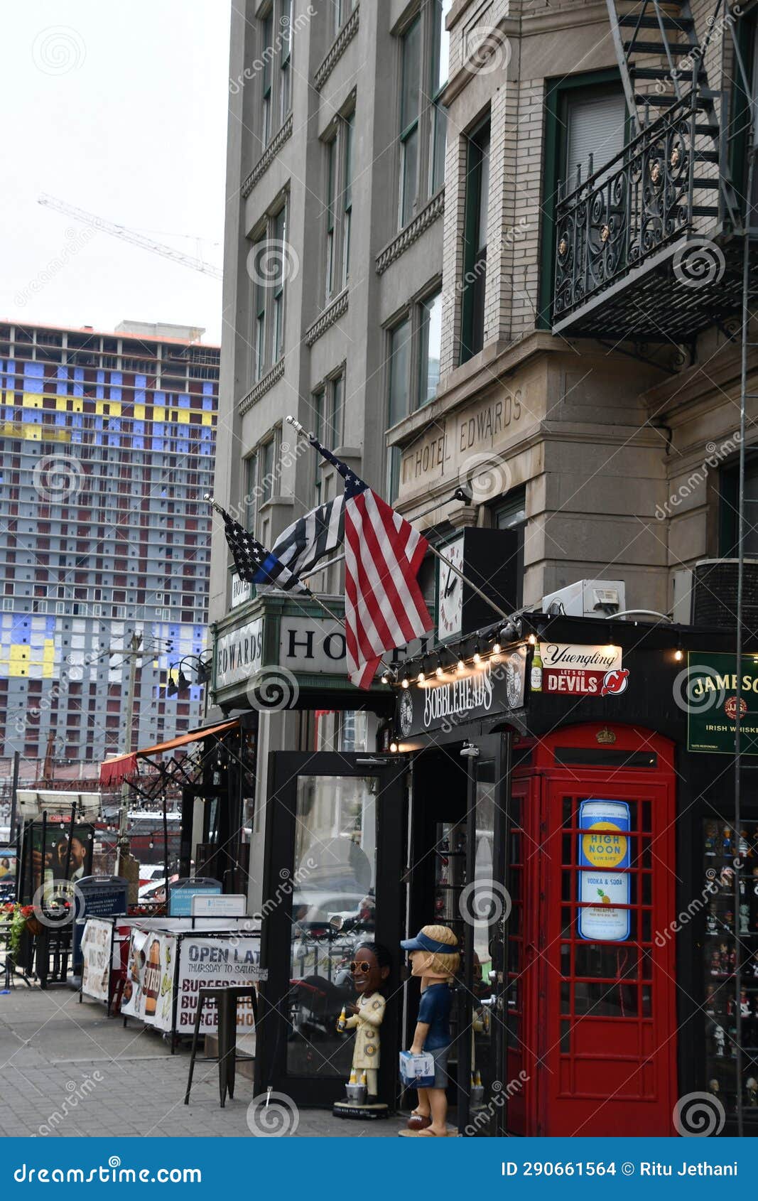 Downtown Hoboken in New Jersey Editorial Stock Image Image of modern