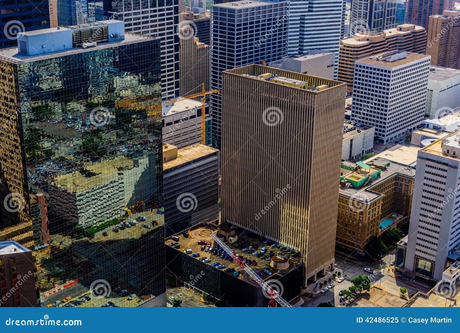 Downtown Houston buildings stock image. Image of downtown 42486525