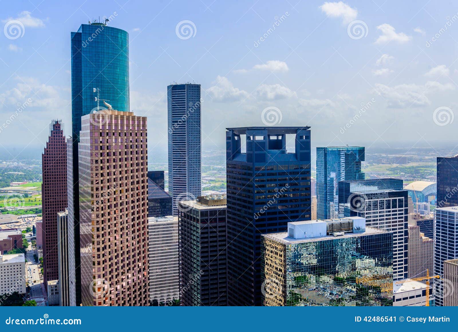 Downtown Houston buildings stock image. Image of downtown 42486541