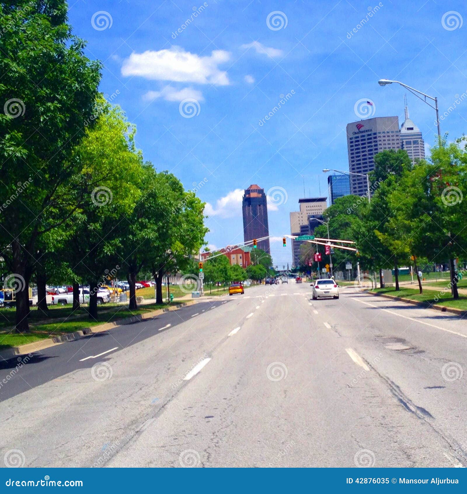 Downtown of Indianapolis editorial image. Image of indy 42876035