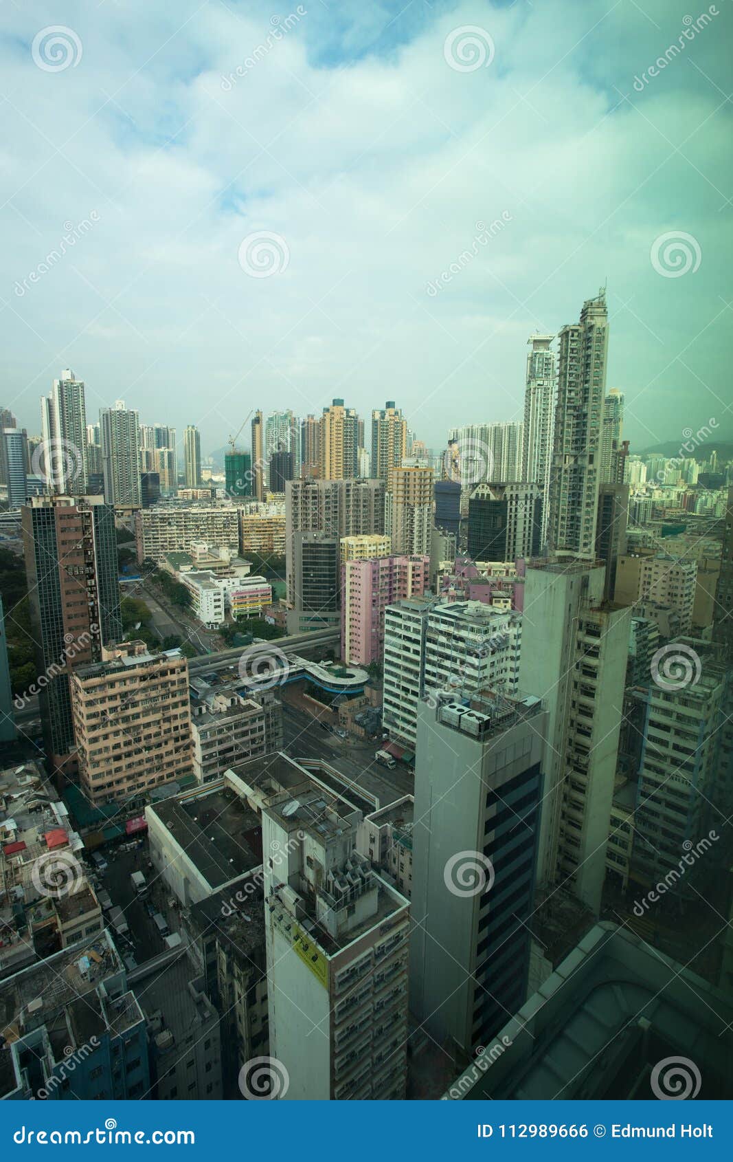 Downtown Kowloon Skyline & Rooftops, Hong Kong Stock Photo - Image of ...