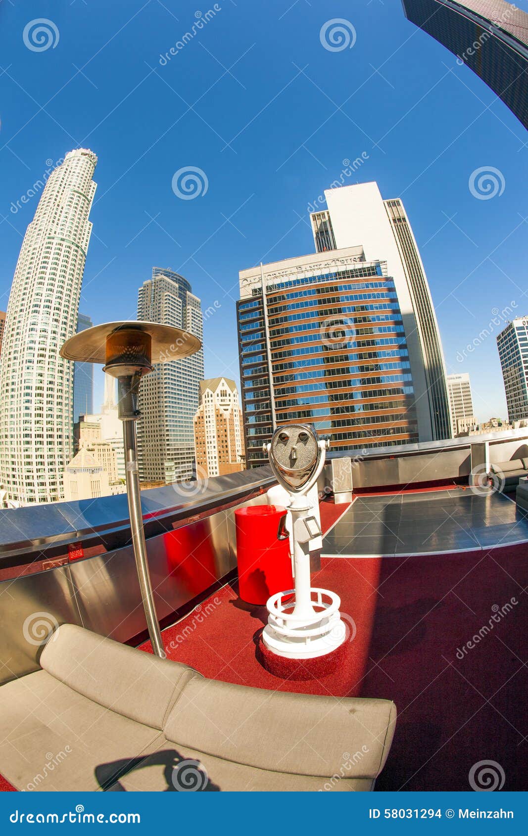 Downtown Los Angeles stock photo. Image of rooftop, office 58031294