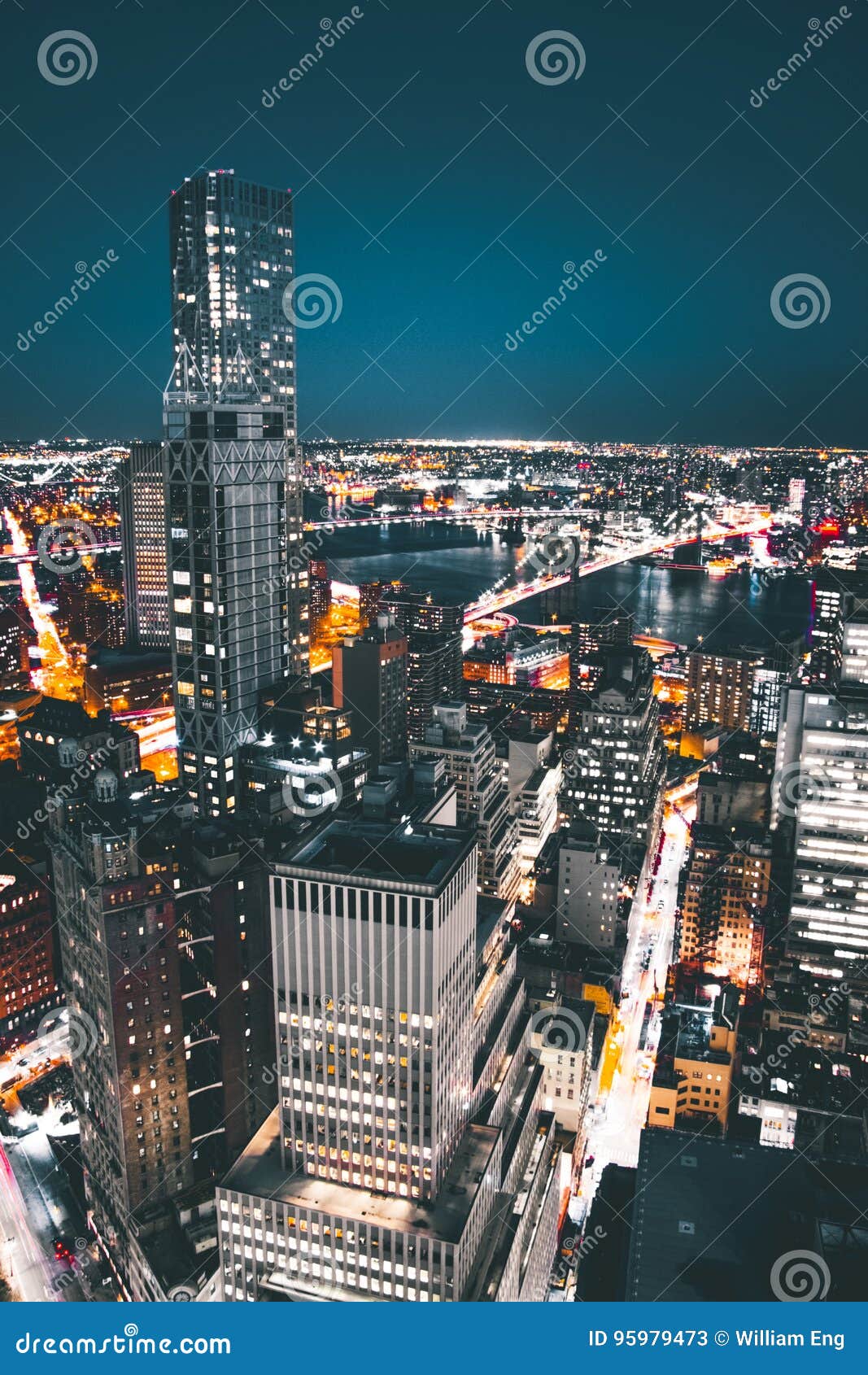 Downtown Manhattan Rooftop editorial stock photo. Image of rooftop 95979473