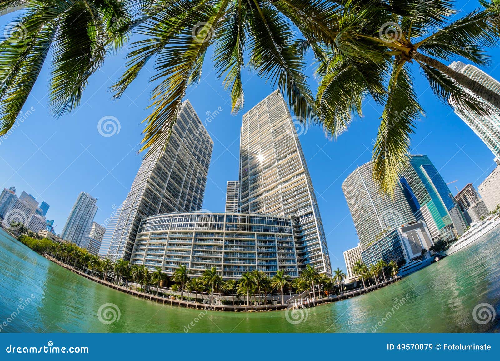 Downtown Miami stock image. Image of florida, condo, high 49570079