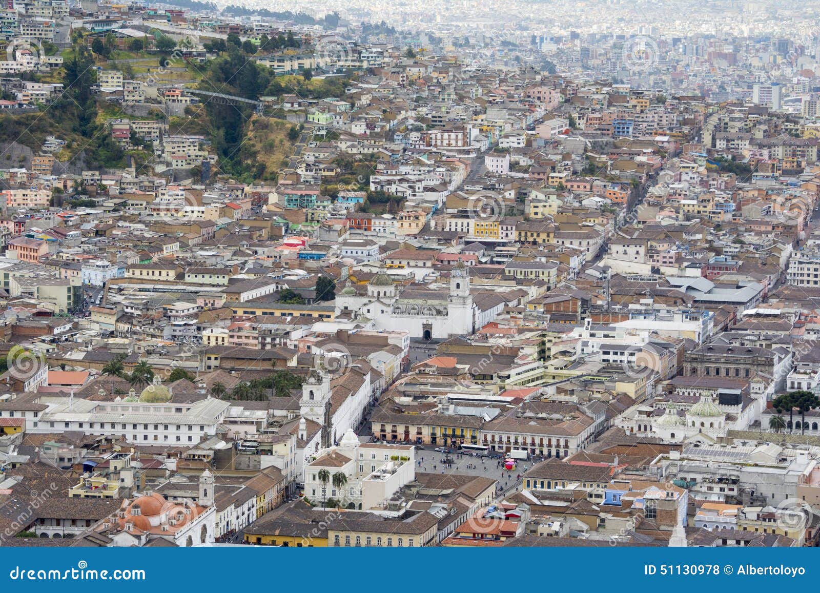 Downtown of Quito , Ecuador Stock Photo Image of colorful, panecillo