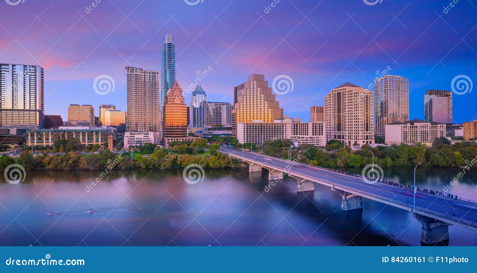 downtown skyline of austin, texas