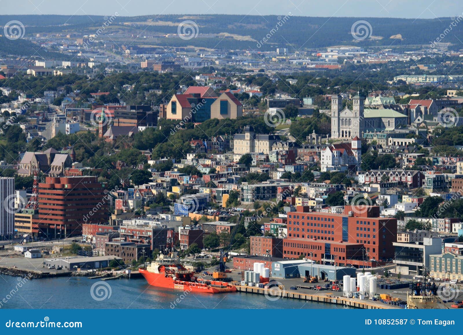 Downtown St. John s stock image. Image of tourism, historic 10852587