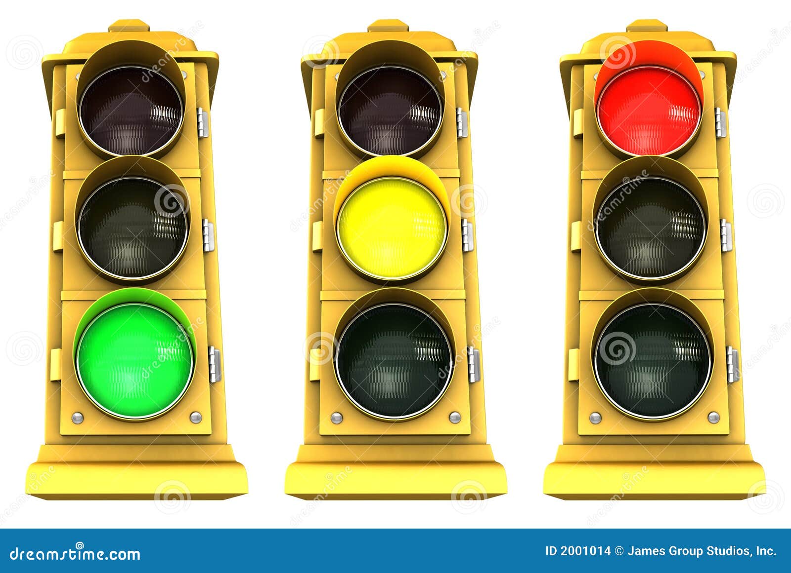 Downtown Stoplight 3 Pack stock illustration. Illustration of sign