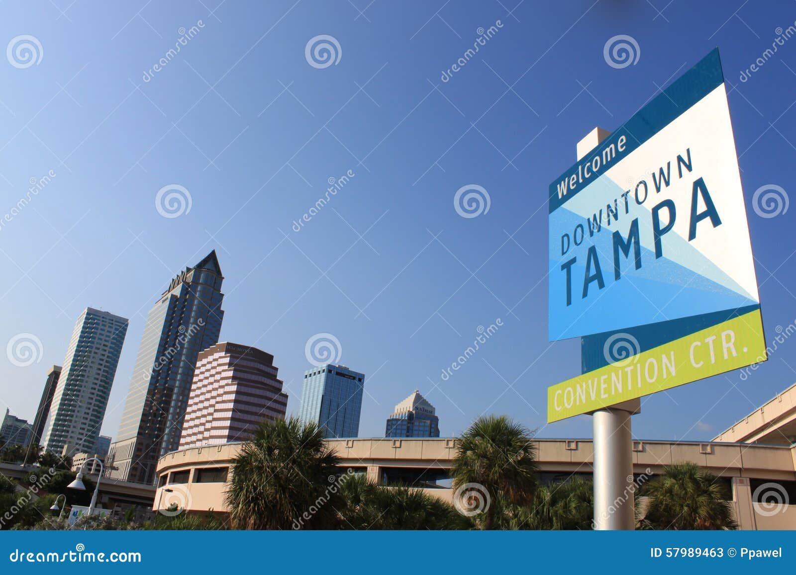 Downtown Tampa editorial stock photo. Image of downtown 57989463