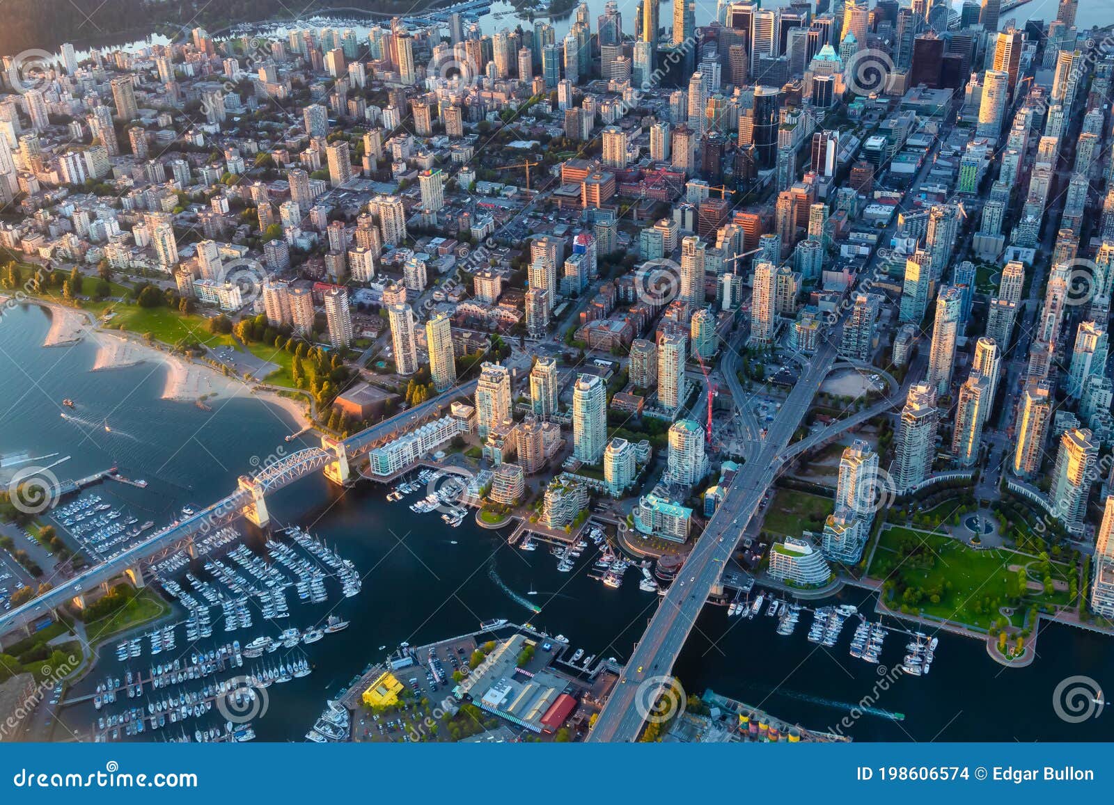 Downtown Vancouver City, British Columbia, Canada. Stock Photo - Image