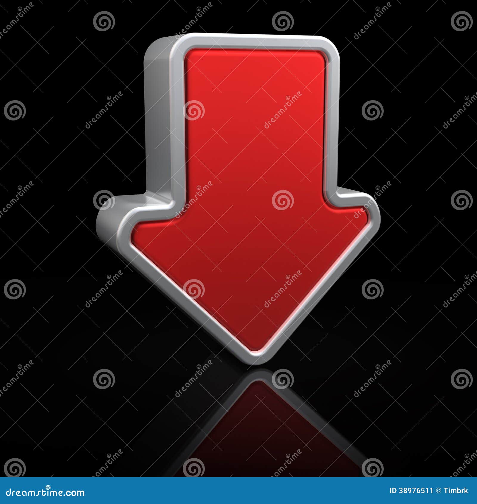 Downward arrow stock illustration. Illustration of graphic 38976511